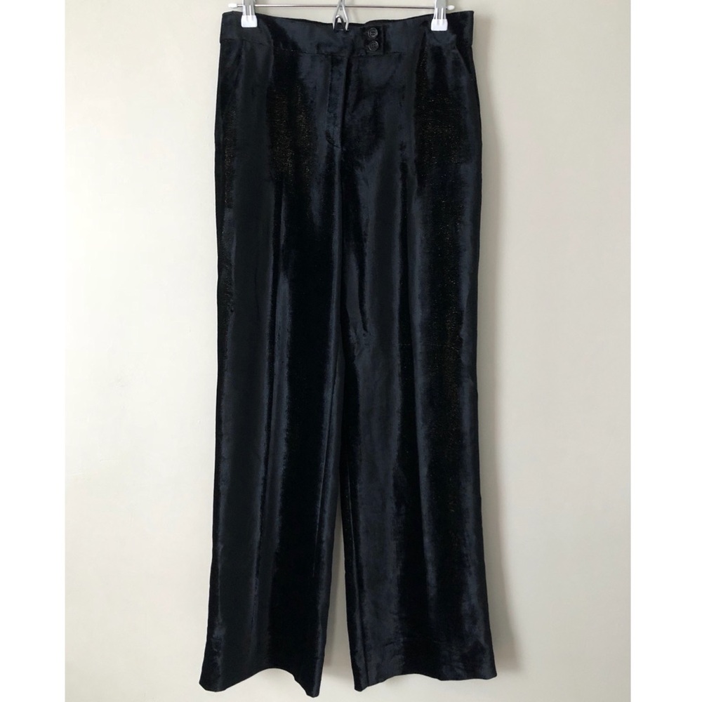 Etro • 42 • Wide Leg Metallic Silk-blend Velvet Trouser Pant
